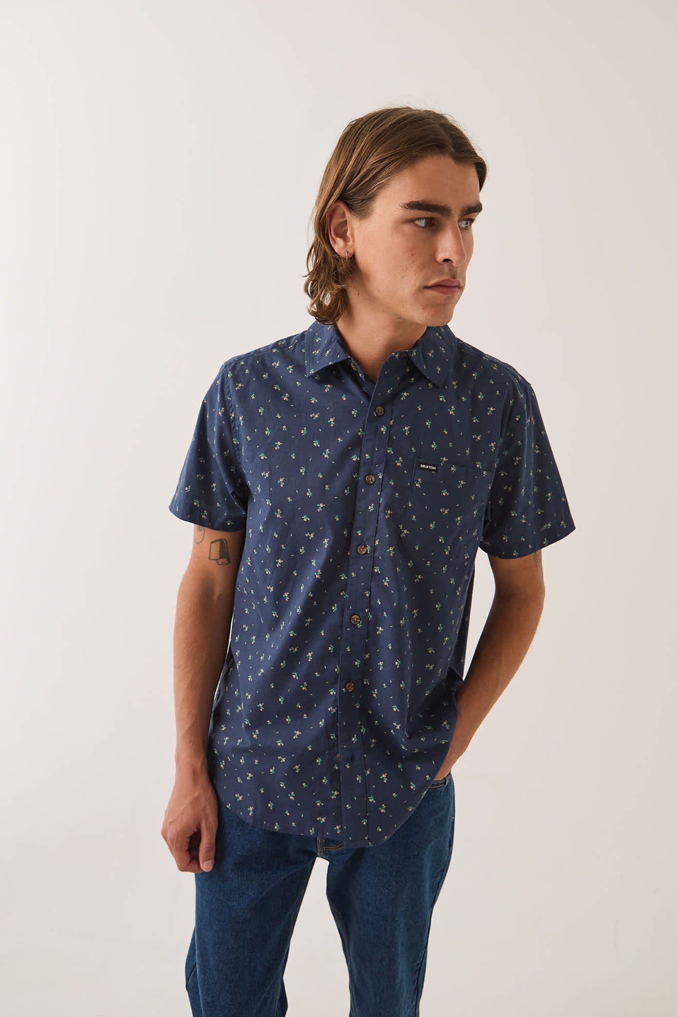 brixton-charter-print-shirt-hemd-washed-navy-micro-floral image 5