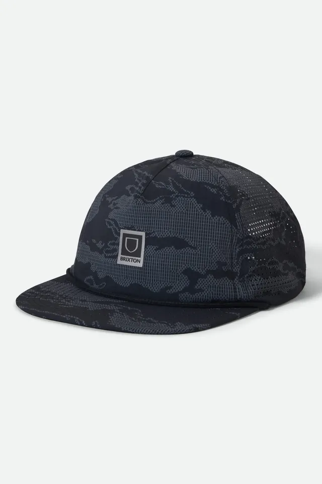 brixton-journey-performance-snapback-black-tiger-camo image 1