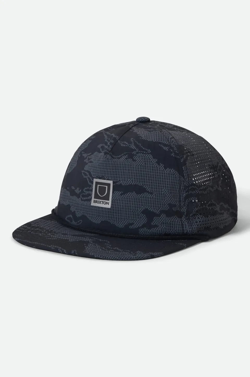 brixton-journey-performance-snapback-black-tiger-camo image 1