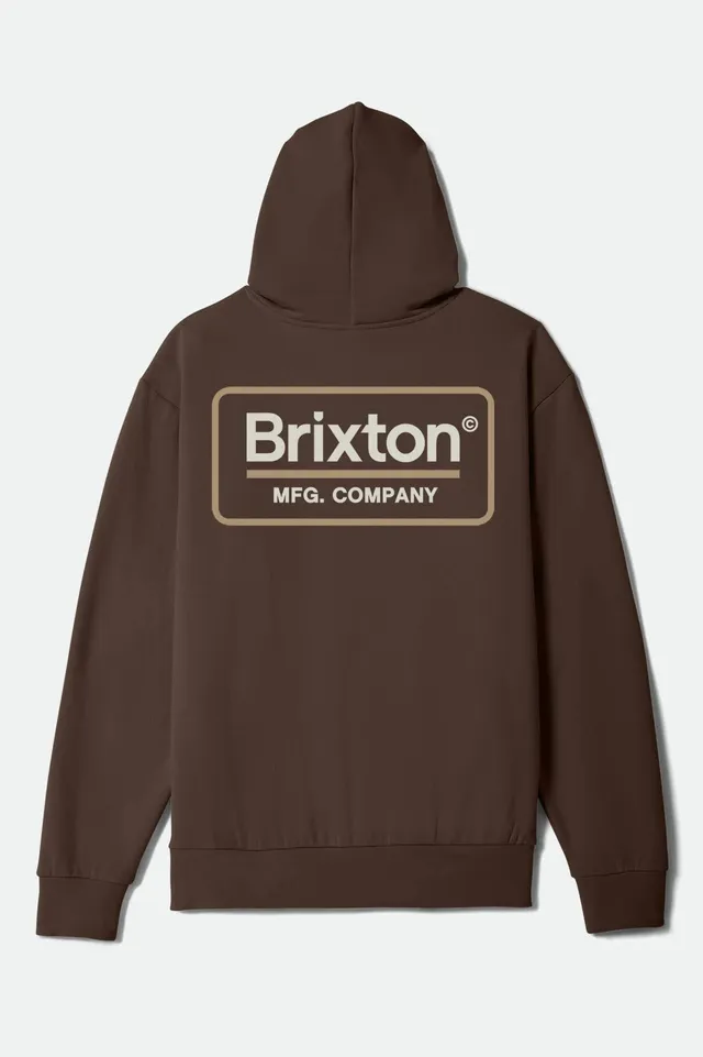 brixton-palmer-hoodie-braun-kapuzenpullover image 1