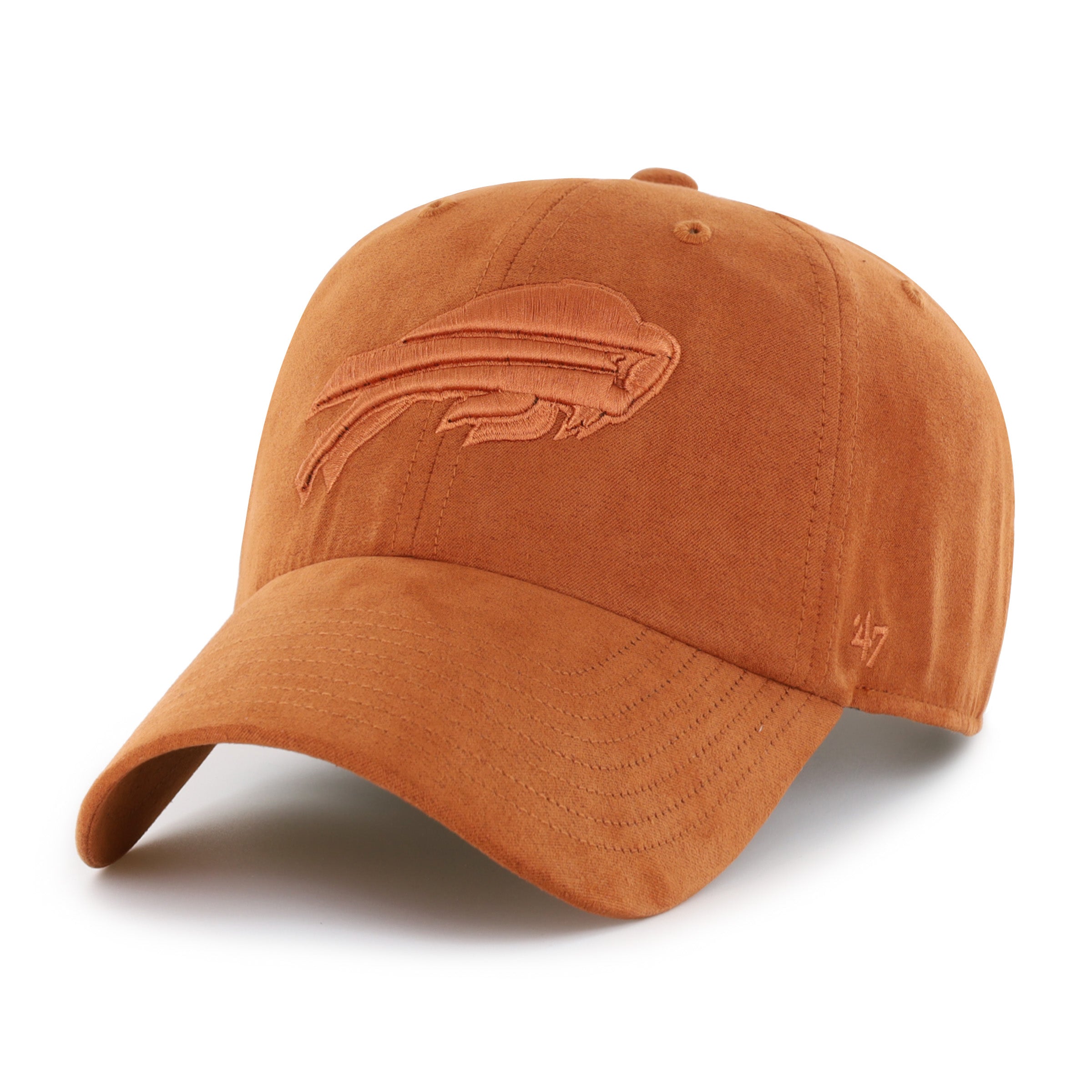 47-clean-up-buffalo-bills-suede-cap-orange-verstellbar image 1