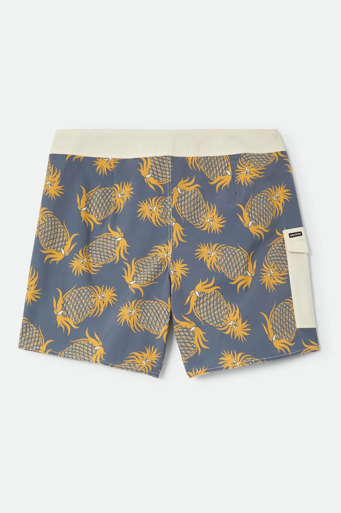 brixton-classic-trunk-17-boardshorts-grey-pineapple image 7