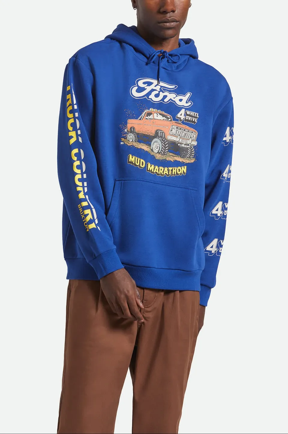 brixton-ford-mud-marathon-hoodie-ford-blue-herren image 1