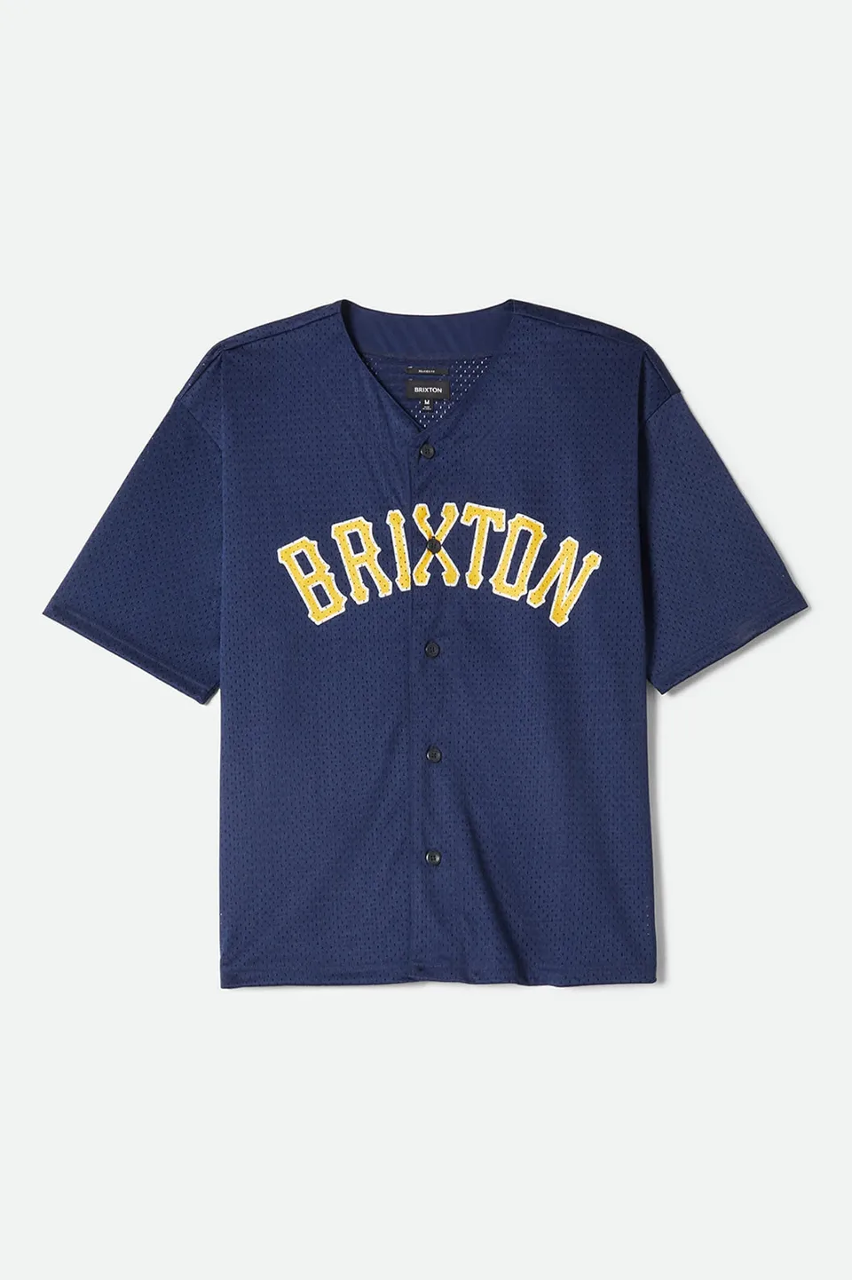 brixton-mesh-baseball-jersey-washed-navy-polyester-xxl image 1