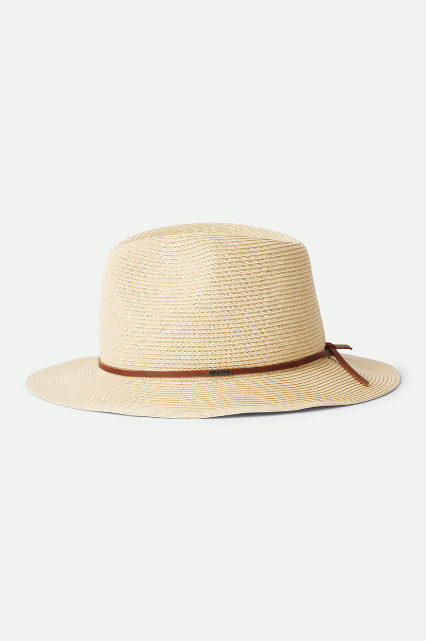 brixton-wesley-straw-fedora-strohhut-tan-verstellbar image 2