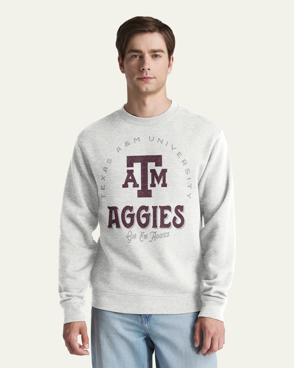 47-headline-crew-juggletoss-sweatshirt-relay-grey-texas-a-m image 1