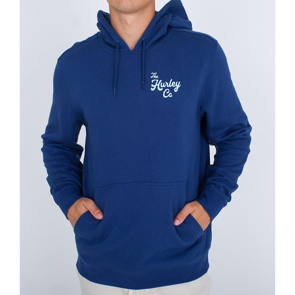 hurley-ukelele-fleece-hoodie-herren-blue-void-l image 5
