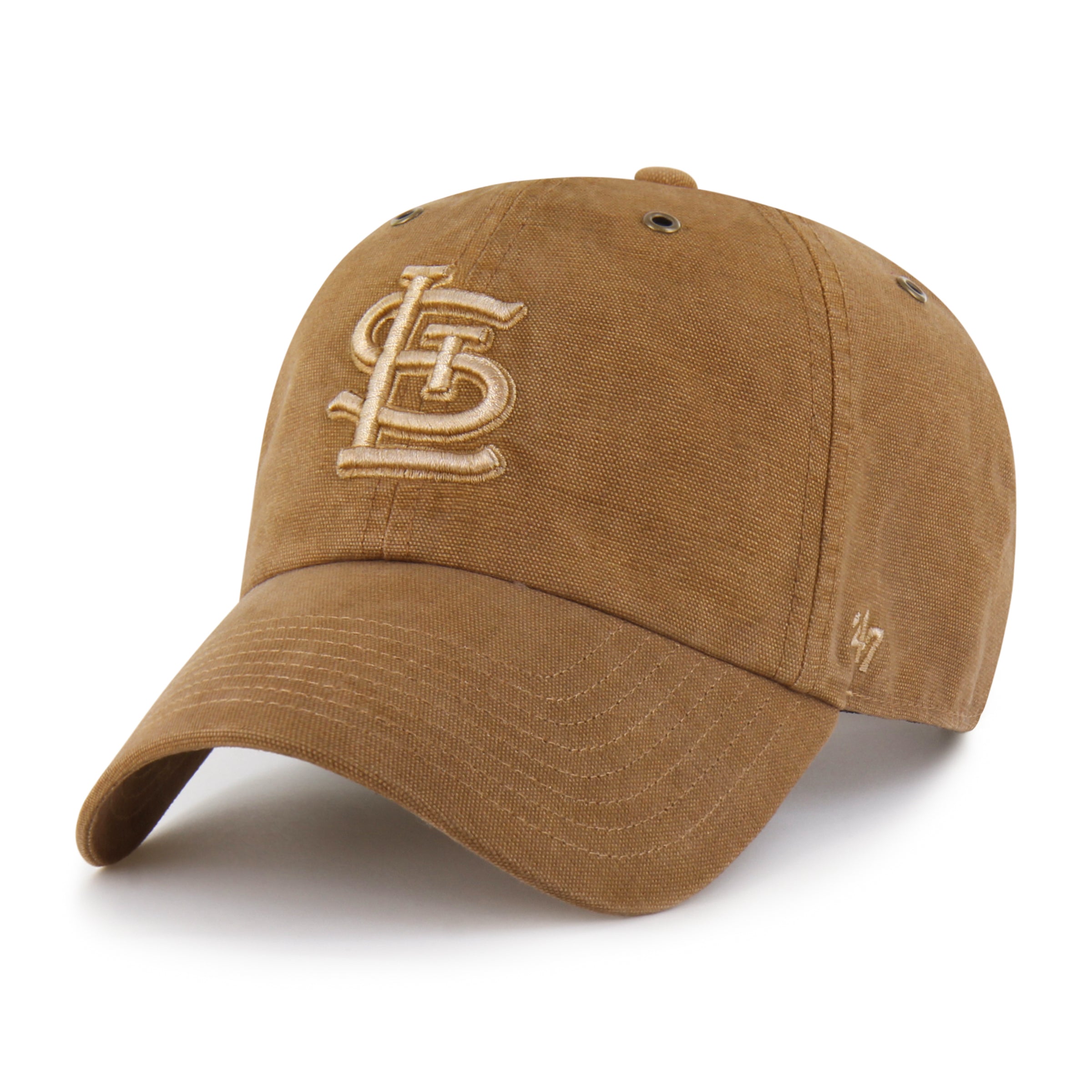 47-brand-st-louis-cardinals-carhartt-clean-up-cap-braun image 4