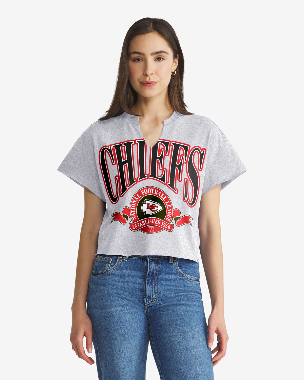 47-banners-out-chiefs-oversized-tee-quartz-grey-damen image 1