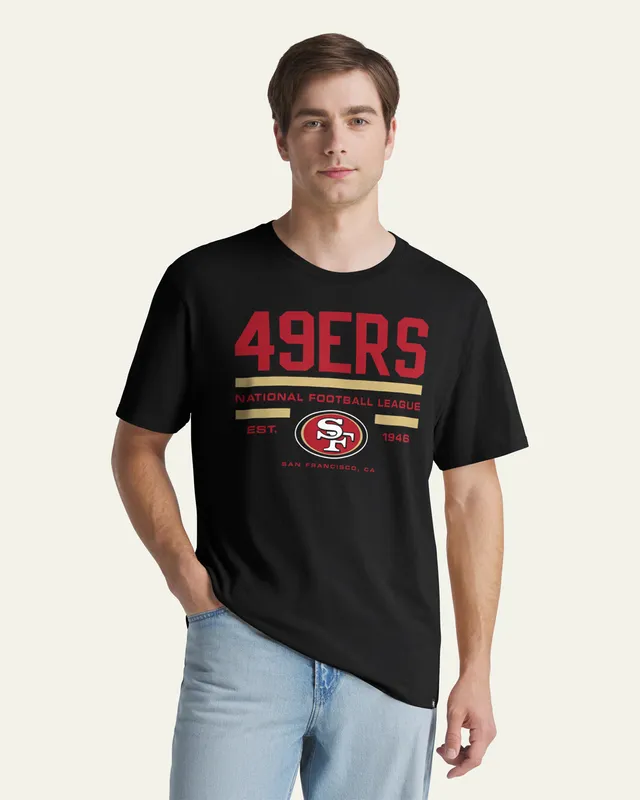 47-brand-49ers-t-shirt-everyday-schwarz-baumwolle image 1