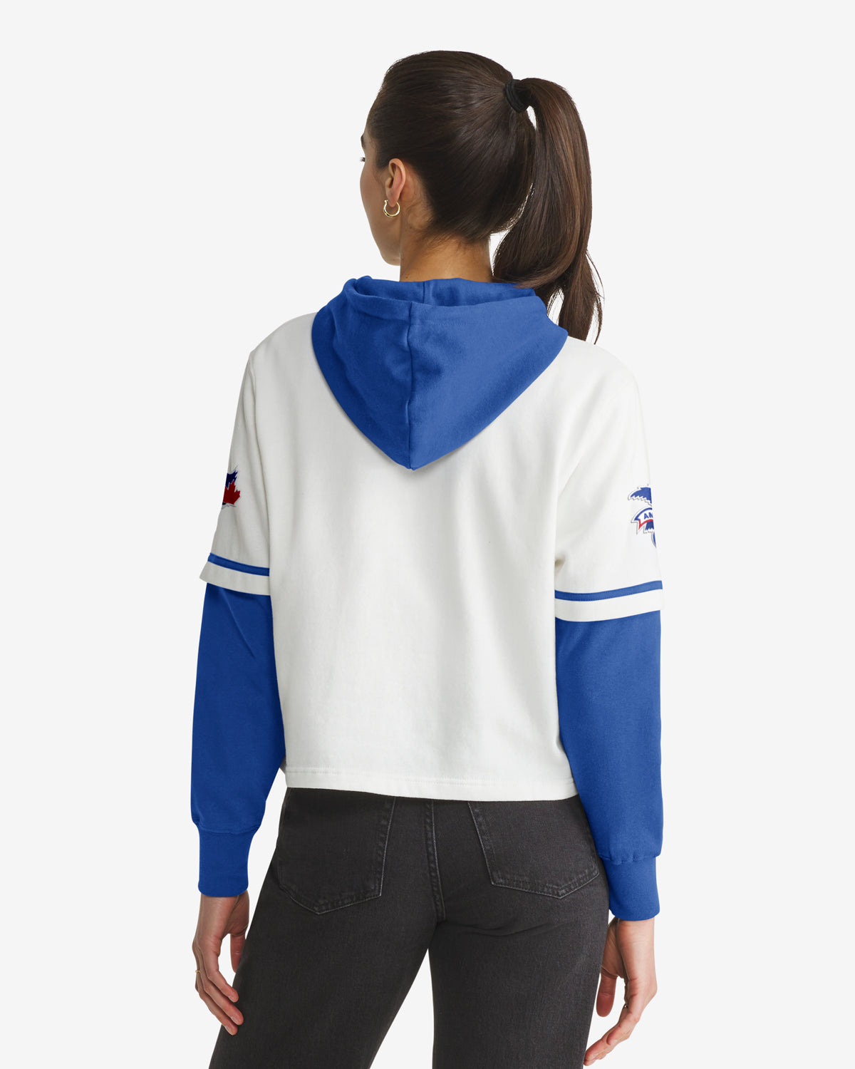 47-shortstop-toronto-blue-jays-hoodie-white-wash-damen image 2