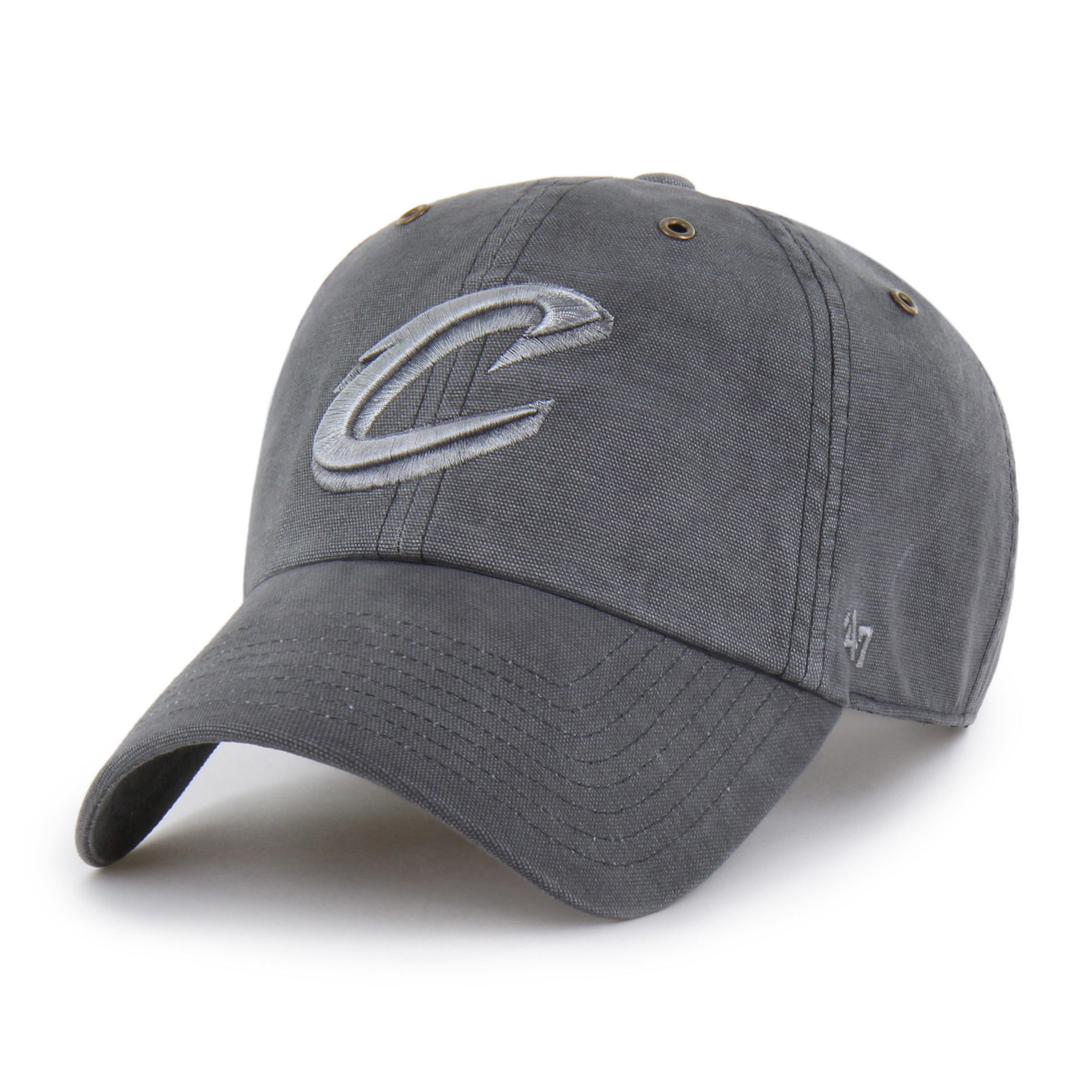 47-brand-clean-up-cleveland-cavaliers-cap-schwarz-osf-canvas image 4