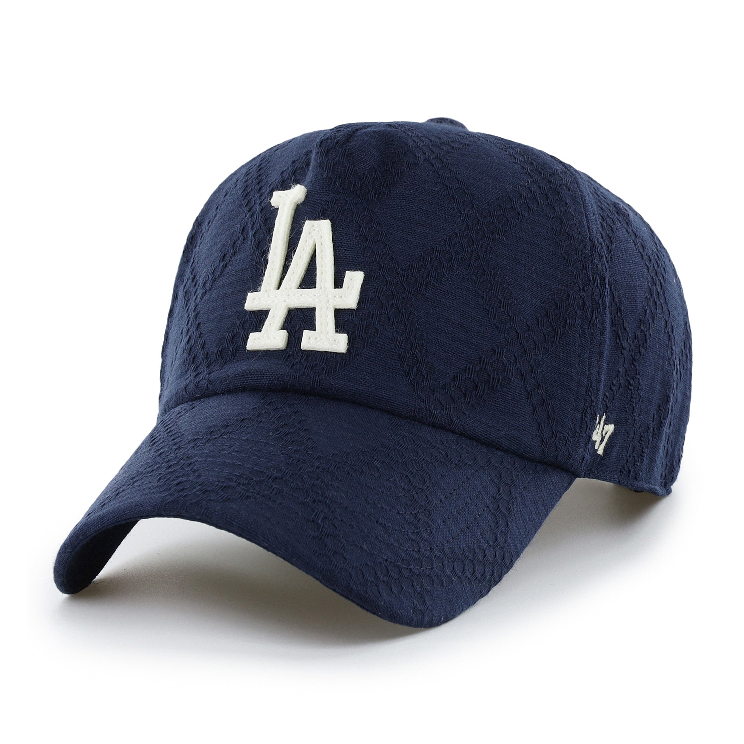 47-brand-clean-up-dodgers-cap-navy-pinch-front image 1