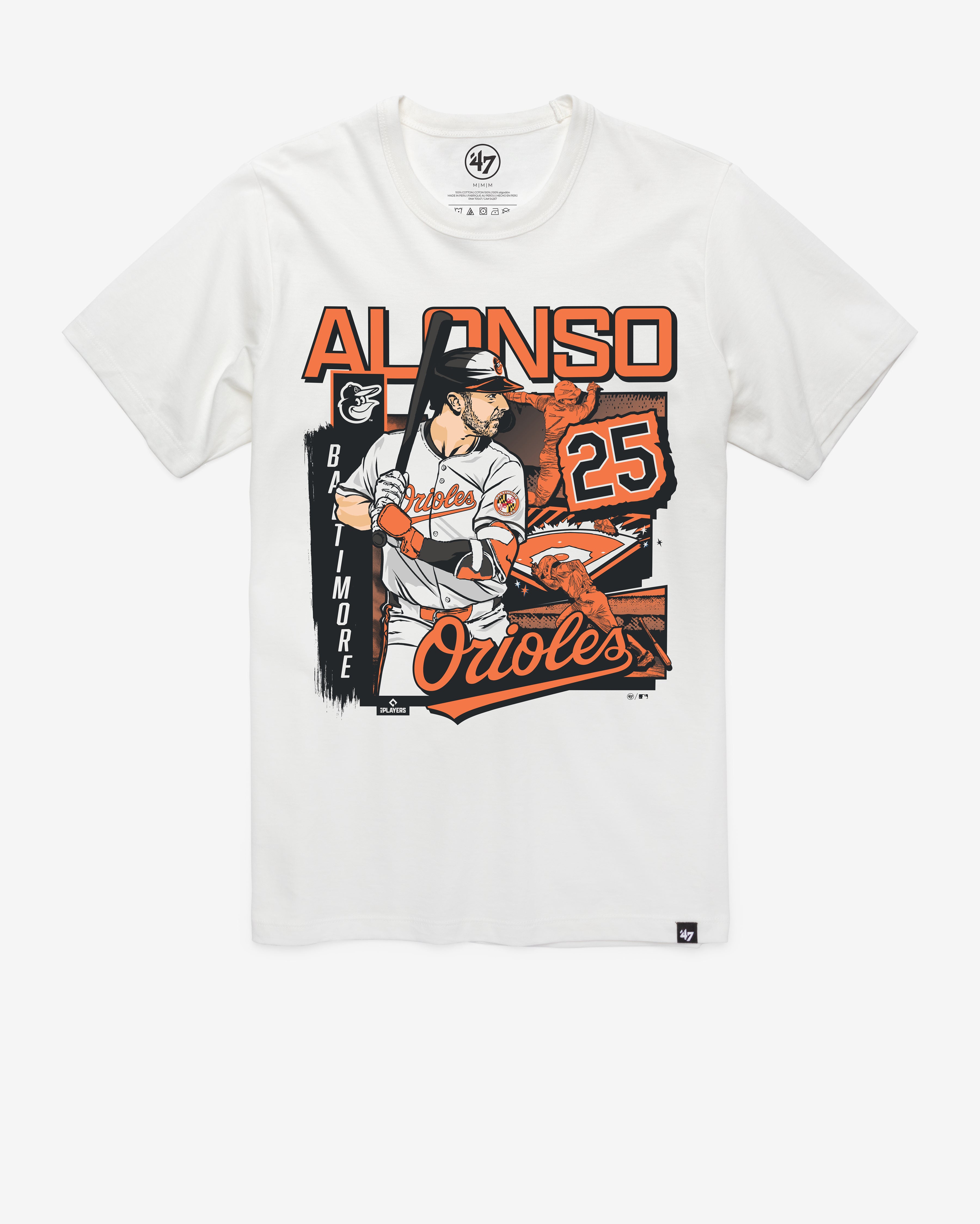 47-brand-47-franklin-tee-pete-alonso-white-wash-t-shirt image 1