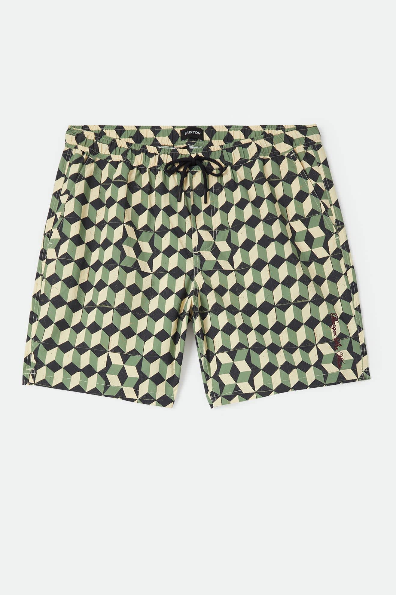 brixton-burger-she-wrote-hybrid-short-black-green-tile image 1