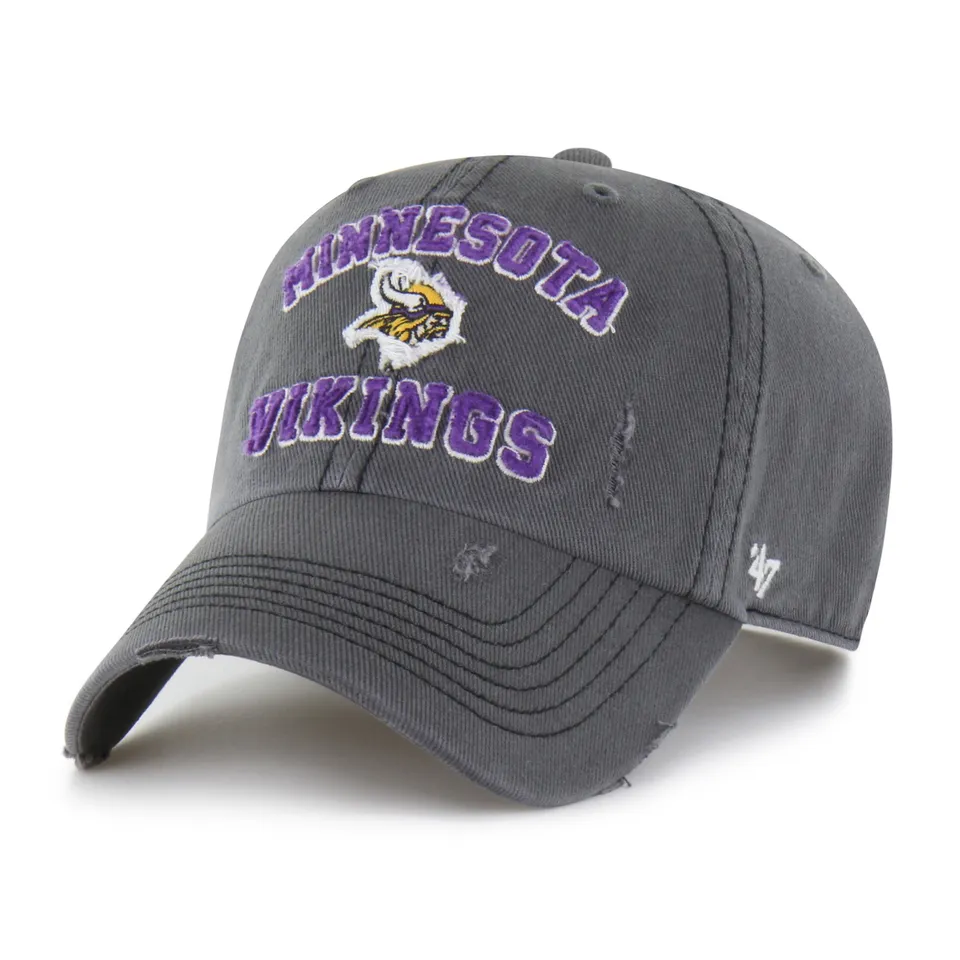 47-clean-up-minnesota-vikings-cap-coal-grau-strapback image 1