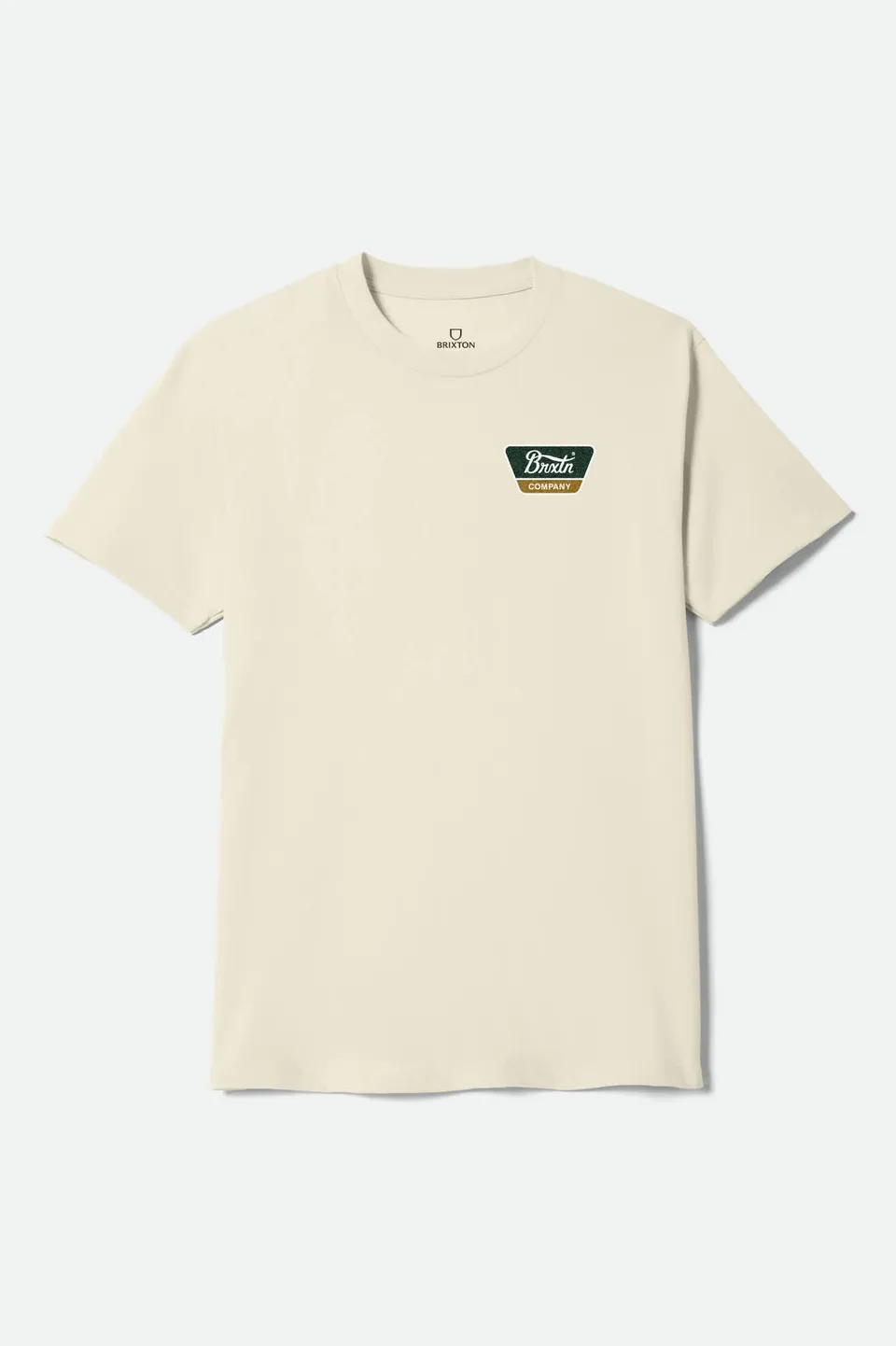 brixton-linwood-t-shirt-cream-herren-standard-fit image 1