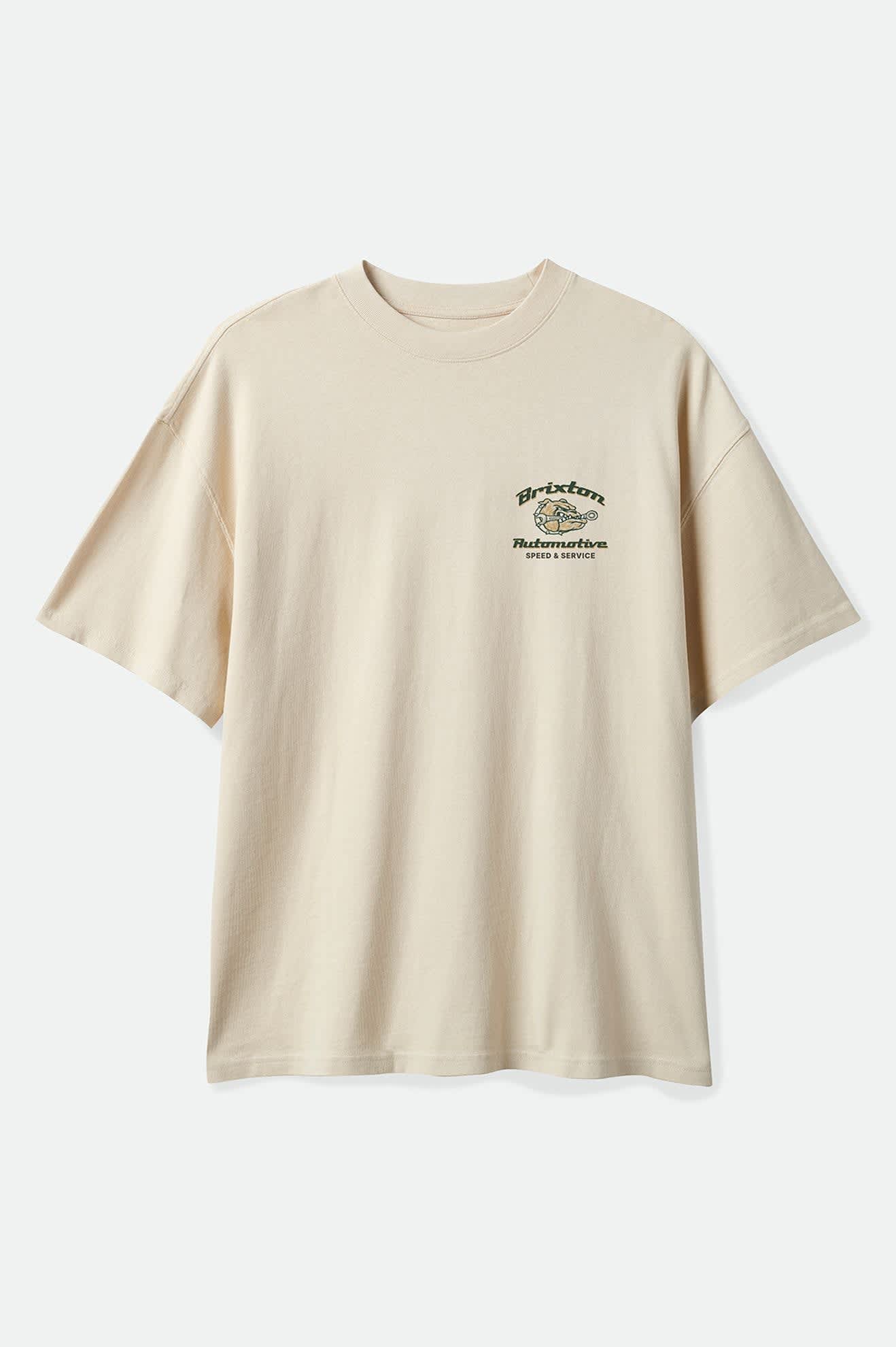 brixton-brewster-oversized-t-shirt-cream-baumwolle image 1
