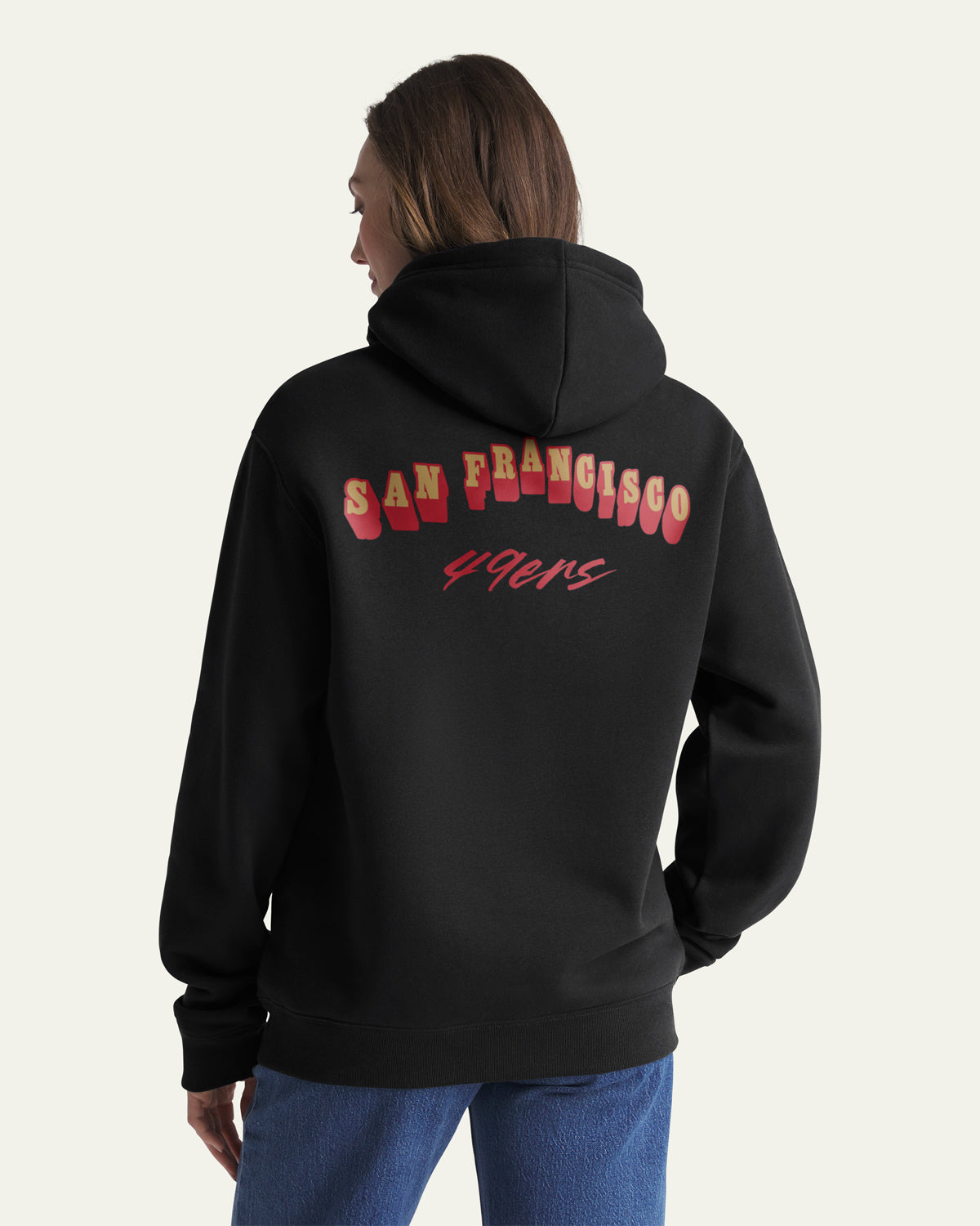 47-brand-headline-49ers-game-mark-hoodie-schwarz-fleece image 3
