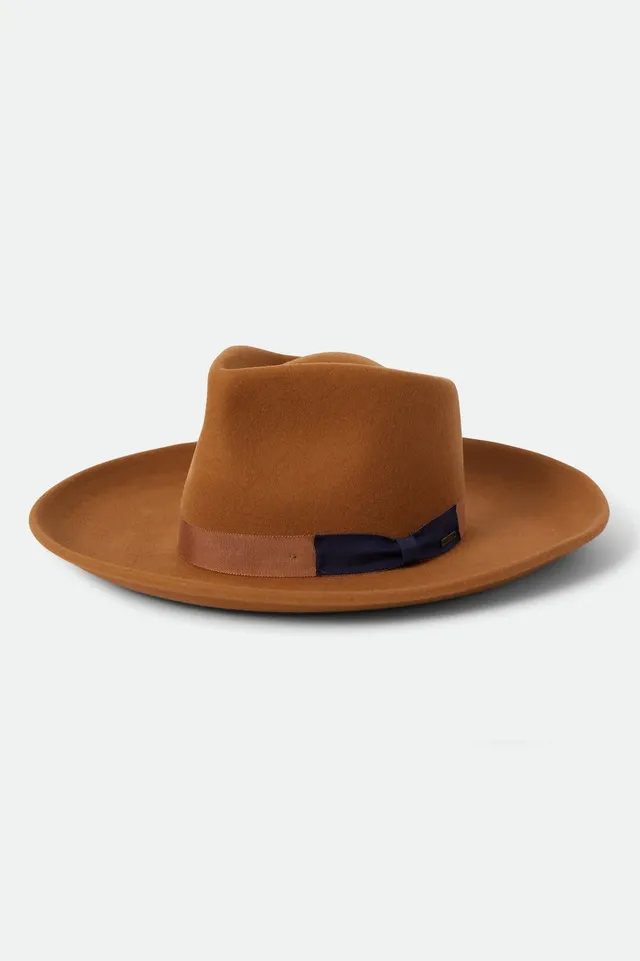 brixton-monet-fedora-washed-copper-wollfilzhut image 1