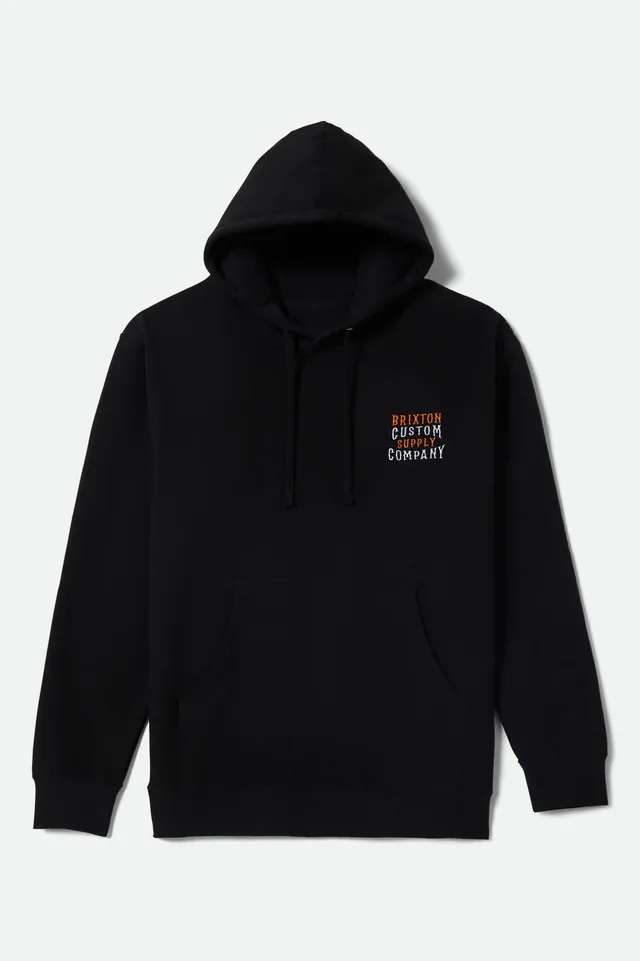 brixton-wheaton-hoodie-kapuzenpullover-schwarz-baumwolle image 1