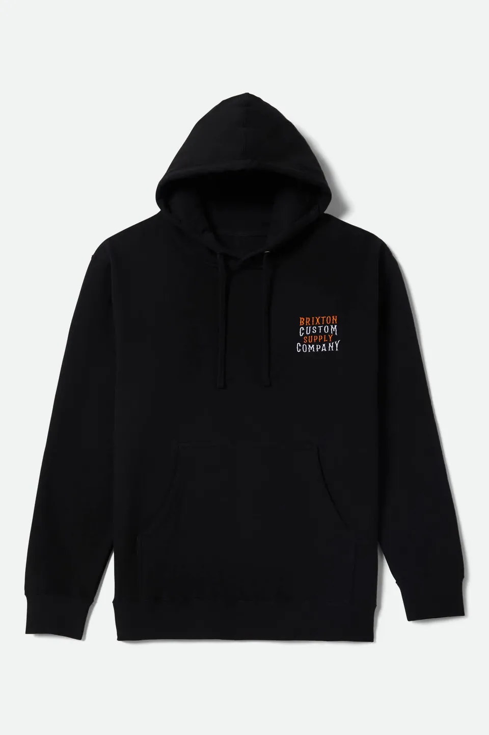 brixton-wheaton-hoodie-kapuzenpullover-schwarz-baumwolle image 1