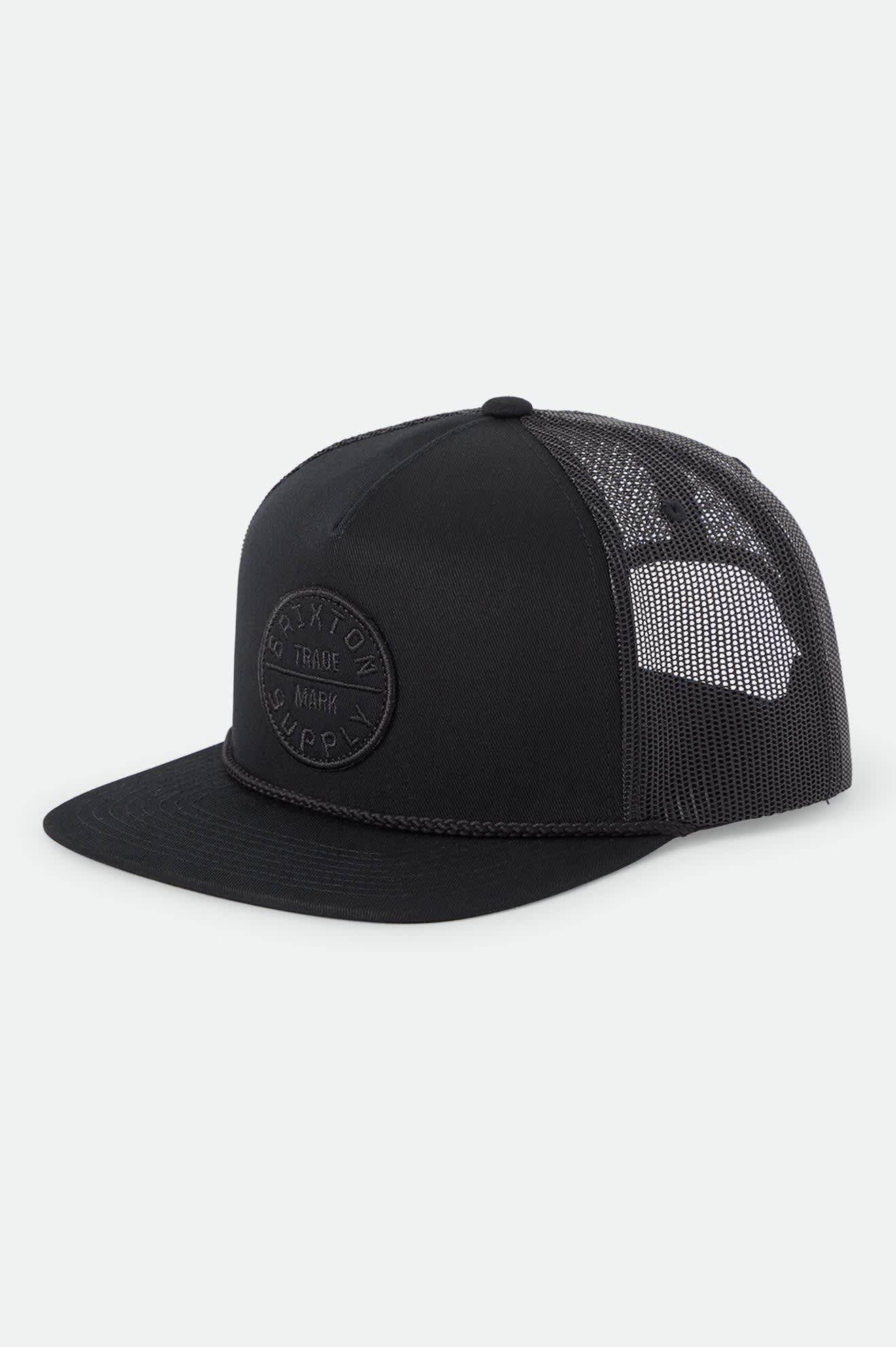 brixton-oath-trucker-hat-trucker-cap-schwarz-mesh-verstellbar image 1