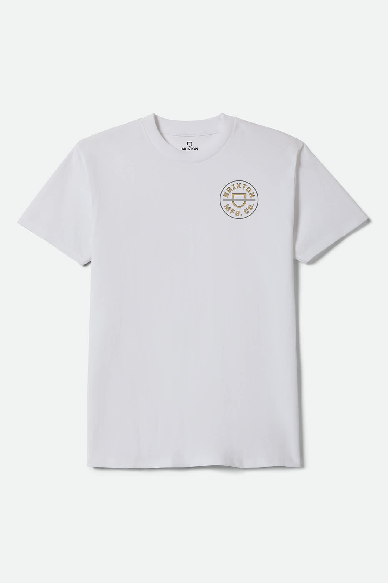 brixton-crest-ii-standard-t-shirt-herren-wei-baumwolle image 1