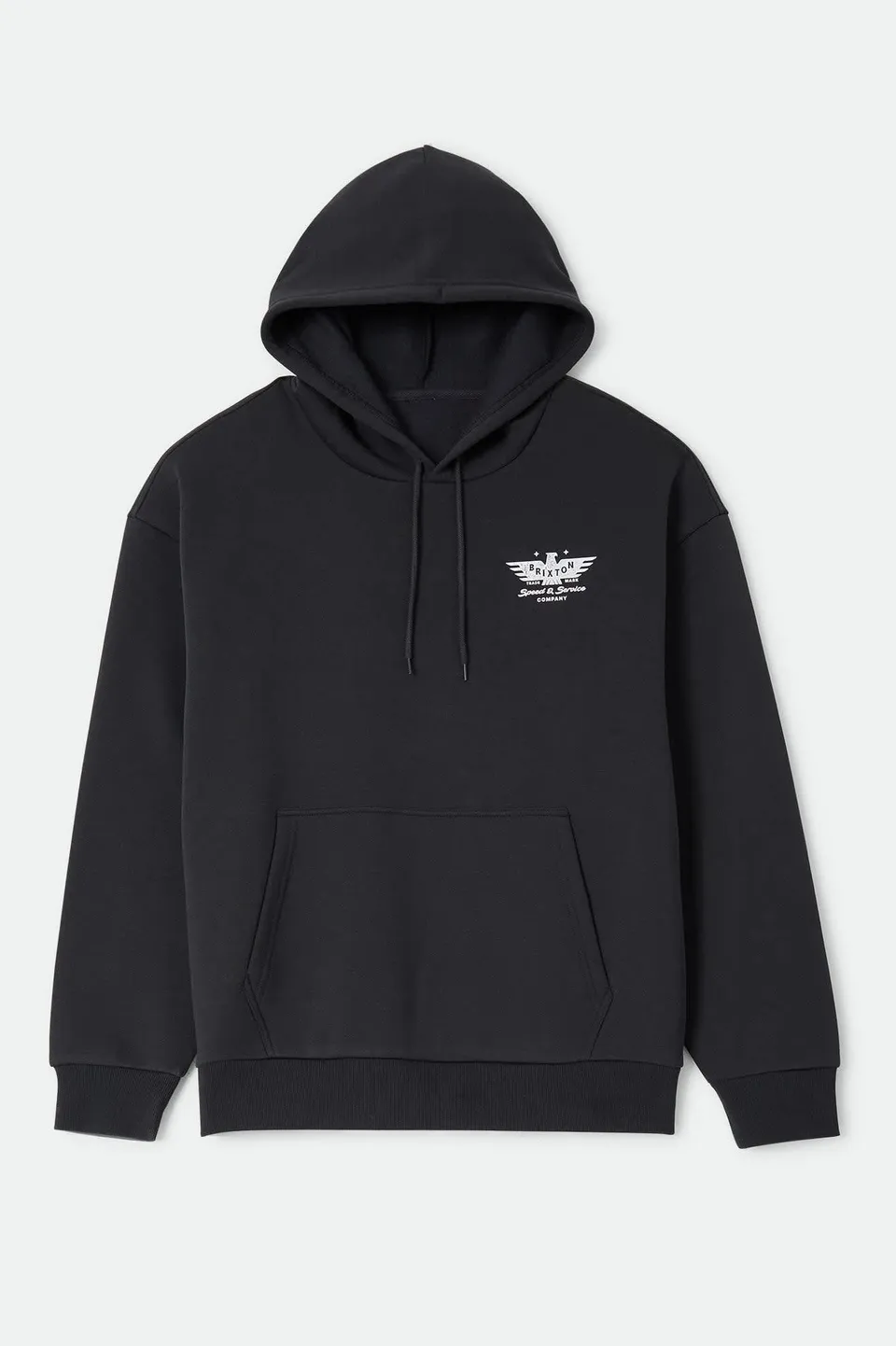 brixton-ewing-hood-black-hoodie-baumwolle-290g image 1