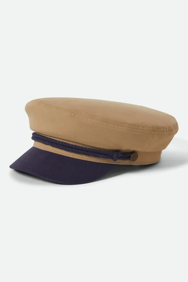 brixton-fiddler-fisherman-cap-sand-washed-navy-twill image 1