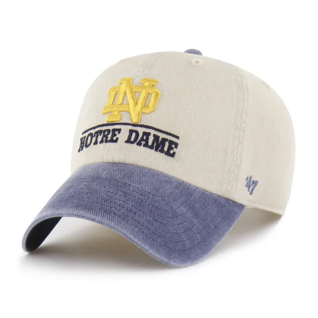 47-clean-up-cap-beige-notre-dame-two-tone-logo-line image 1