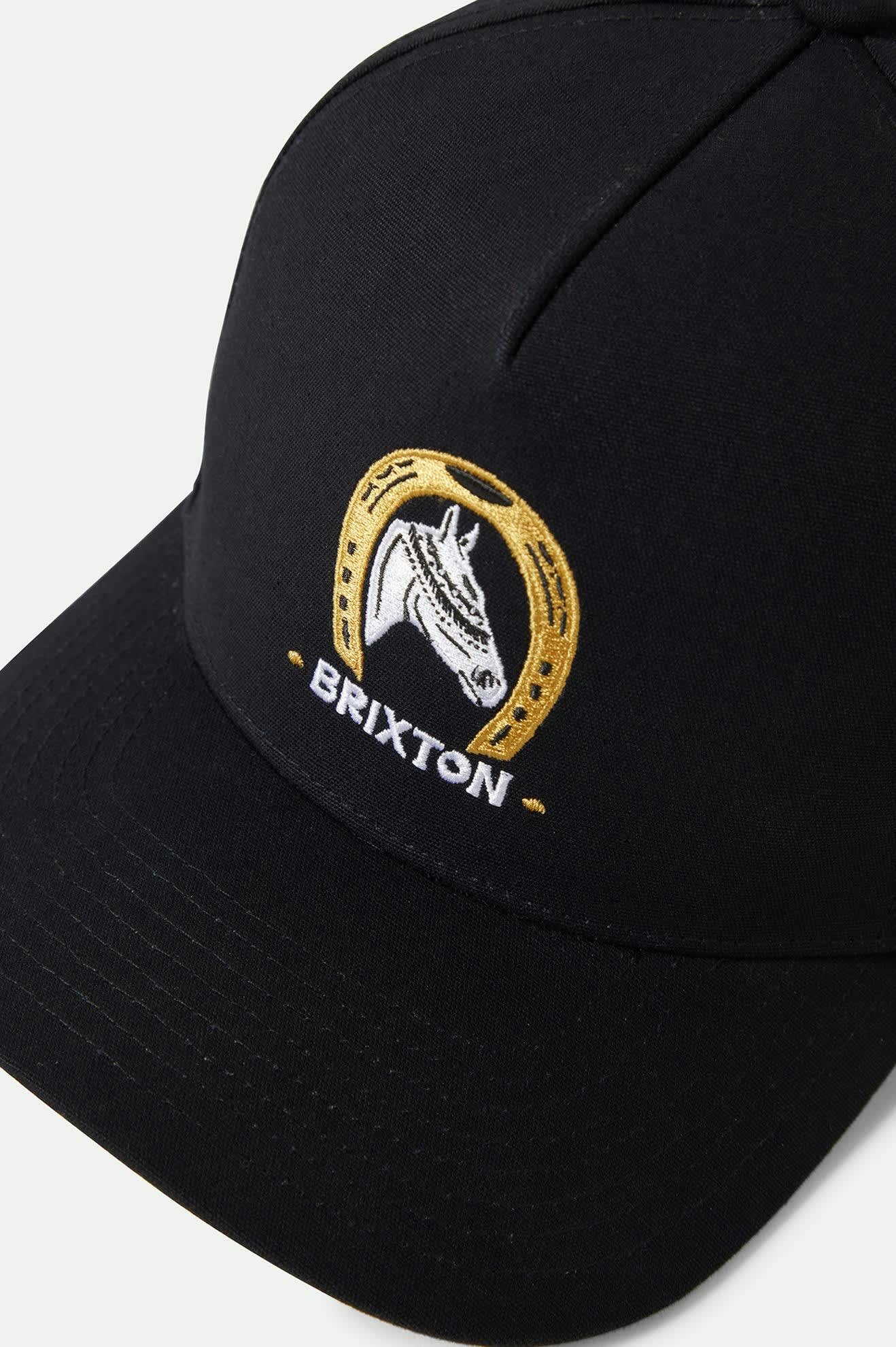 brixton-horse-netplus-snapback-cap-schwarz-bio-baumwolle image 3