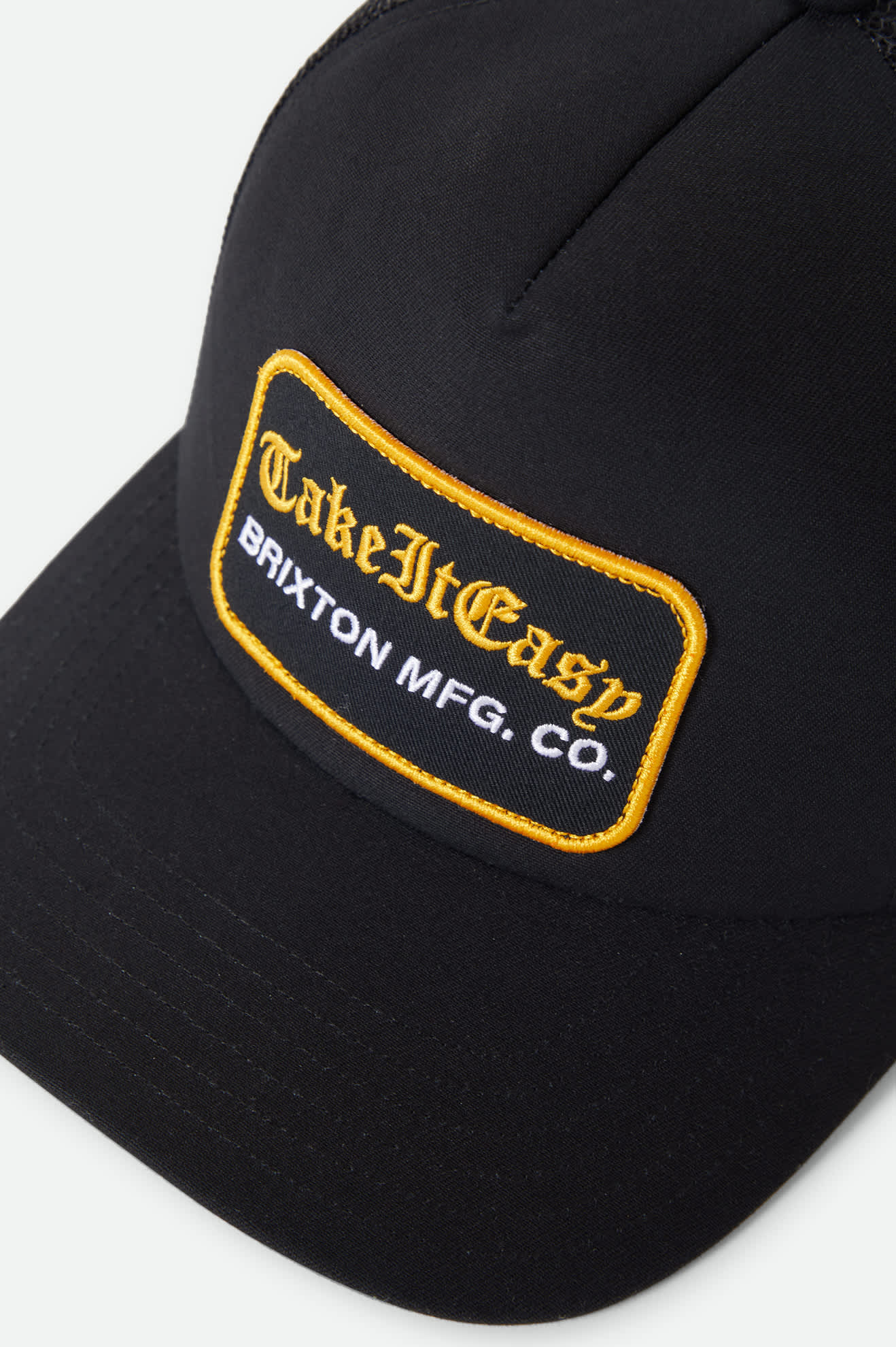 brixton-take-it-easy-trucker-cap-washed-black-netzcap image 5