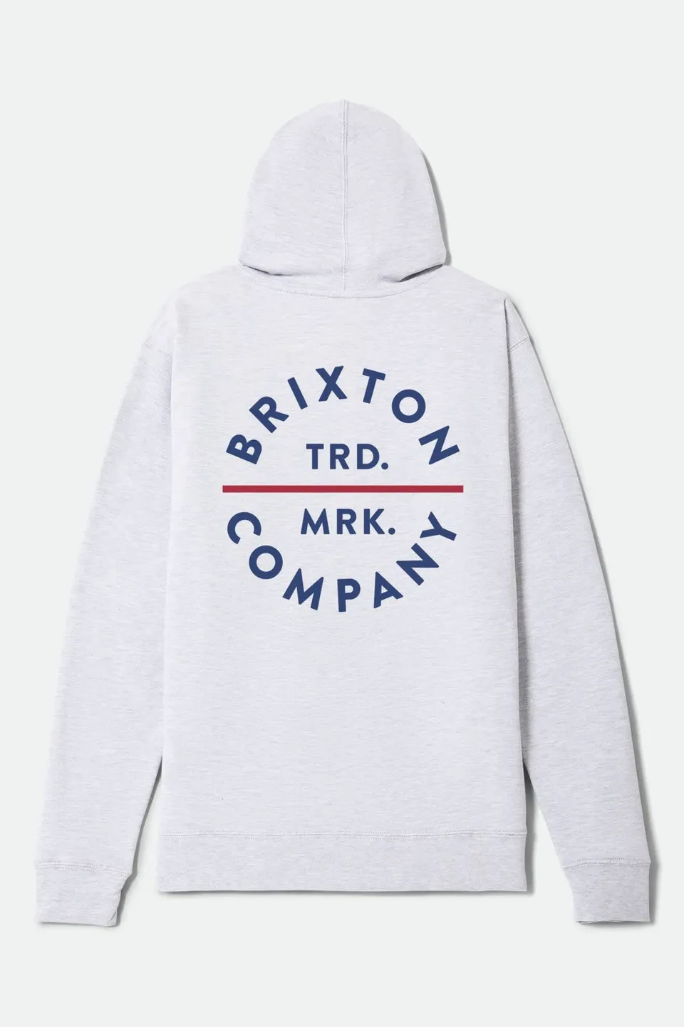 brixton-pledge-hoodie-heather-grey-kapuzenpulli-print image 1