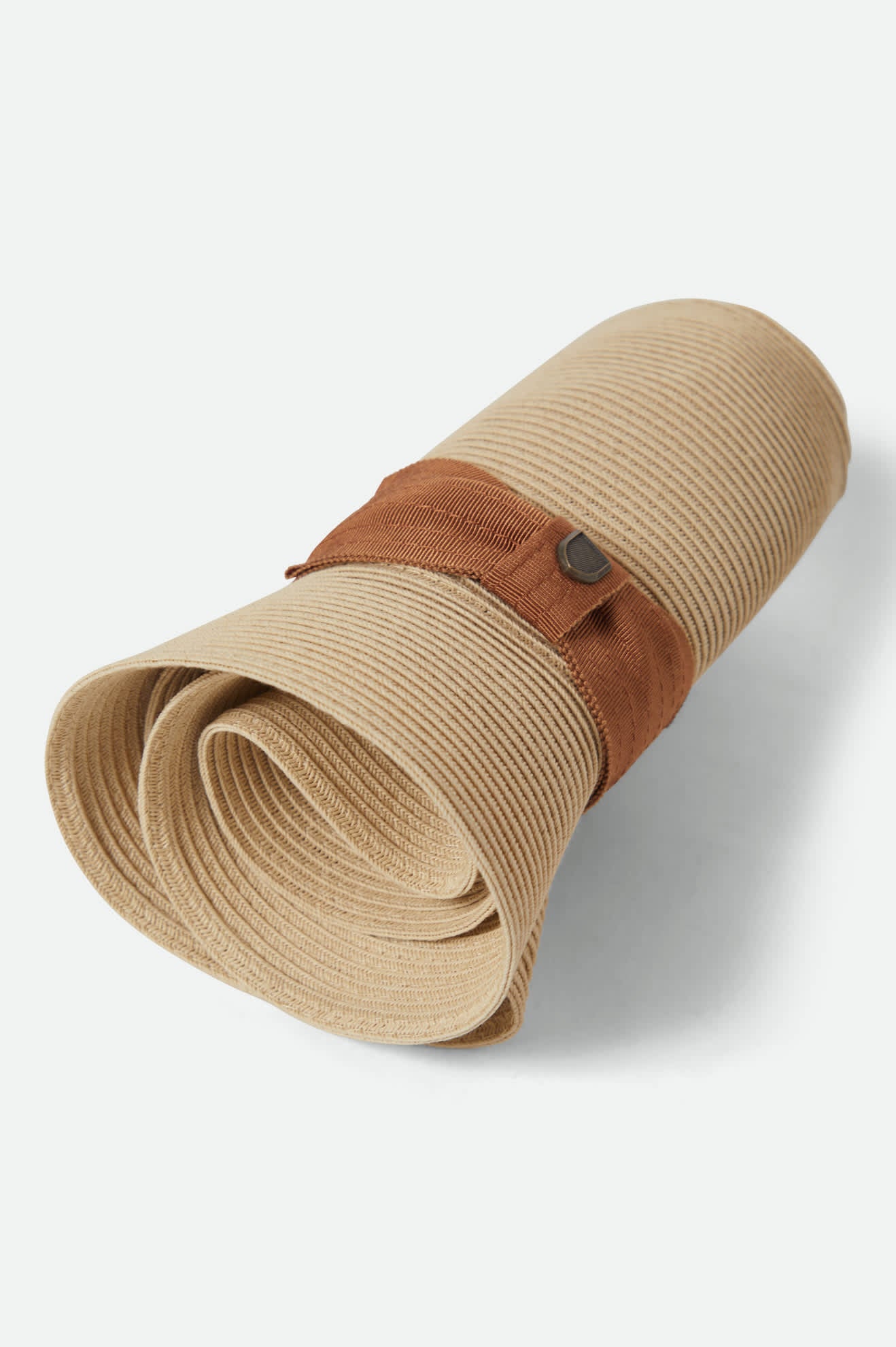 brixton-roma-straw-fedora-hut-natural-bronze-packable-stroh image 8