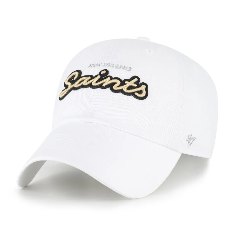 47-clean-up-new-orleans-saints-trendy-script-cap-wei-damen image 1