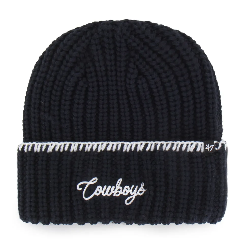 47-dallas-cowboys-blanket-stitch-beanie-navy-damen image 1