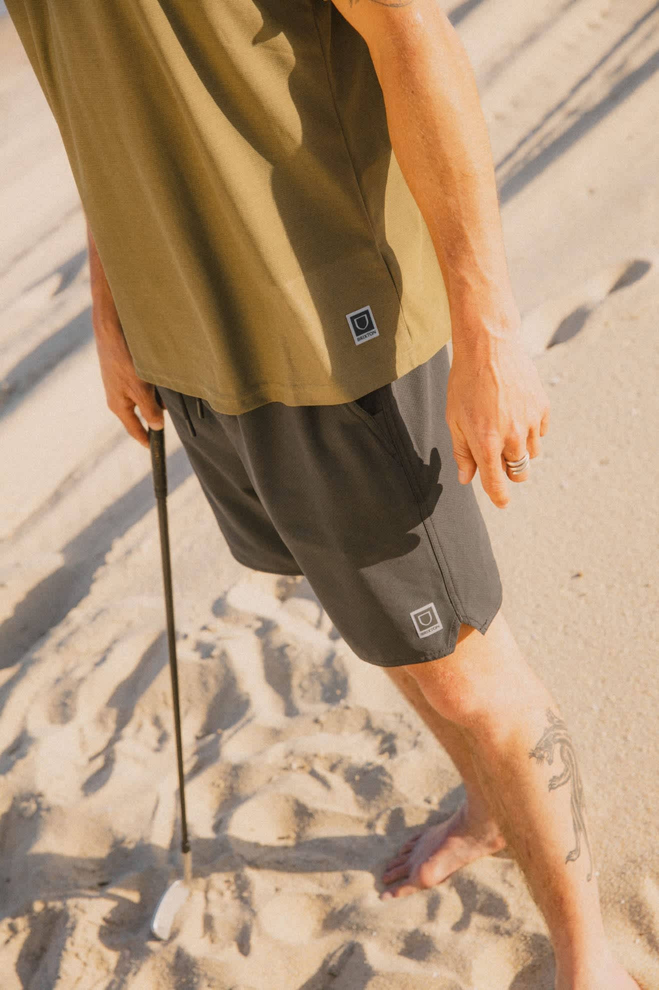 brixton-journey-active-short-schwarz-stretch image 7