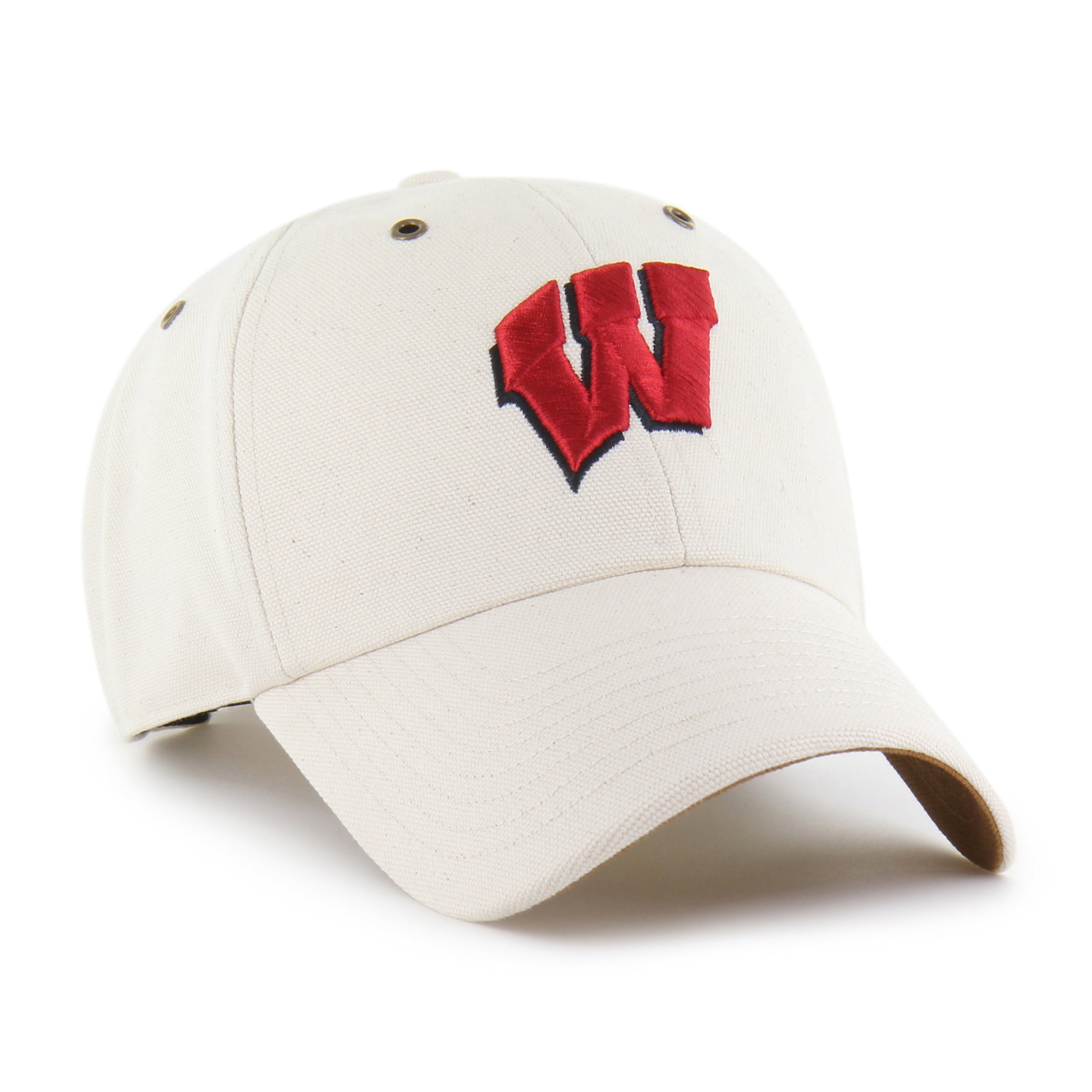 47-clean-up-carhartt-wisconsin-badgers-cap-natural image 4