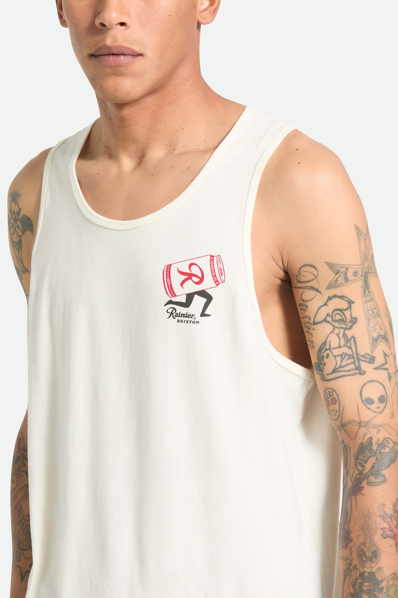 brixton-rainier-beer-run-tank-natural-baumwolle-print image 5
