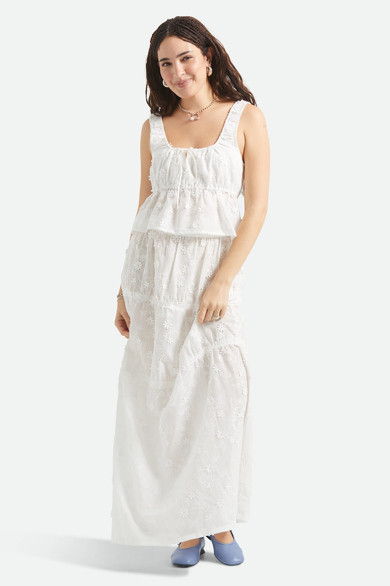brixton-abigail-tie-top-off-white-floral-damen-baumwolle image 1