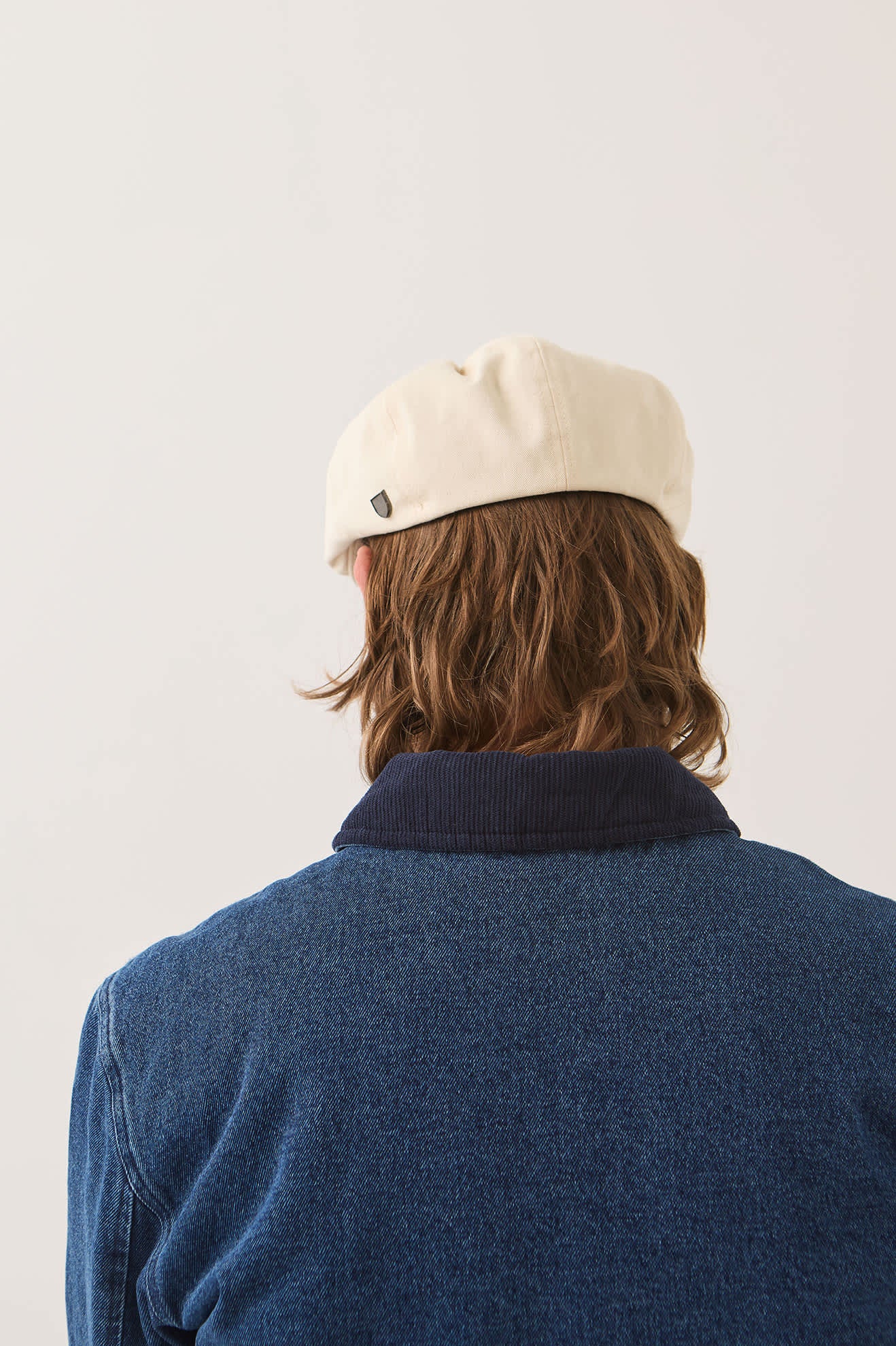 brixton-brood-newsboy-cap-egret-white-canvas image 6