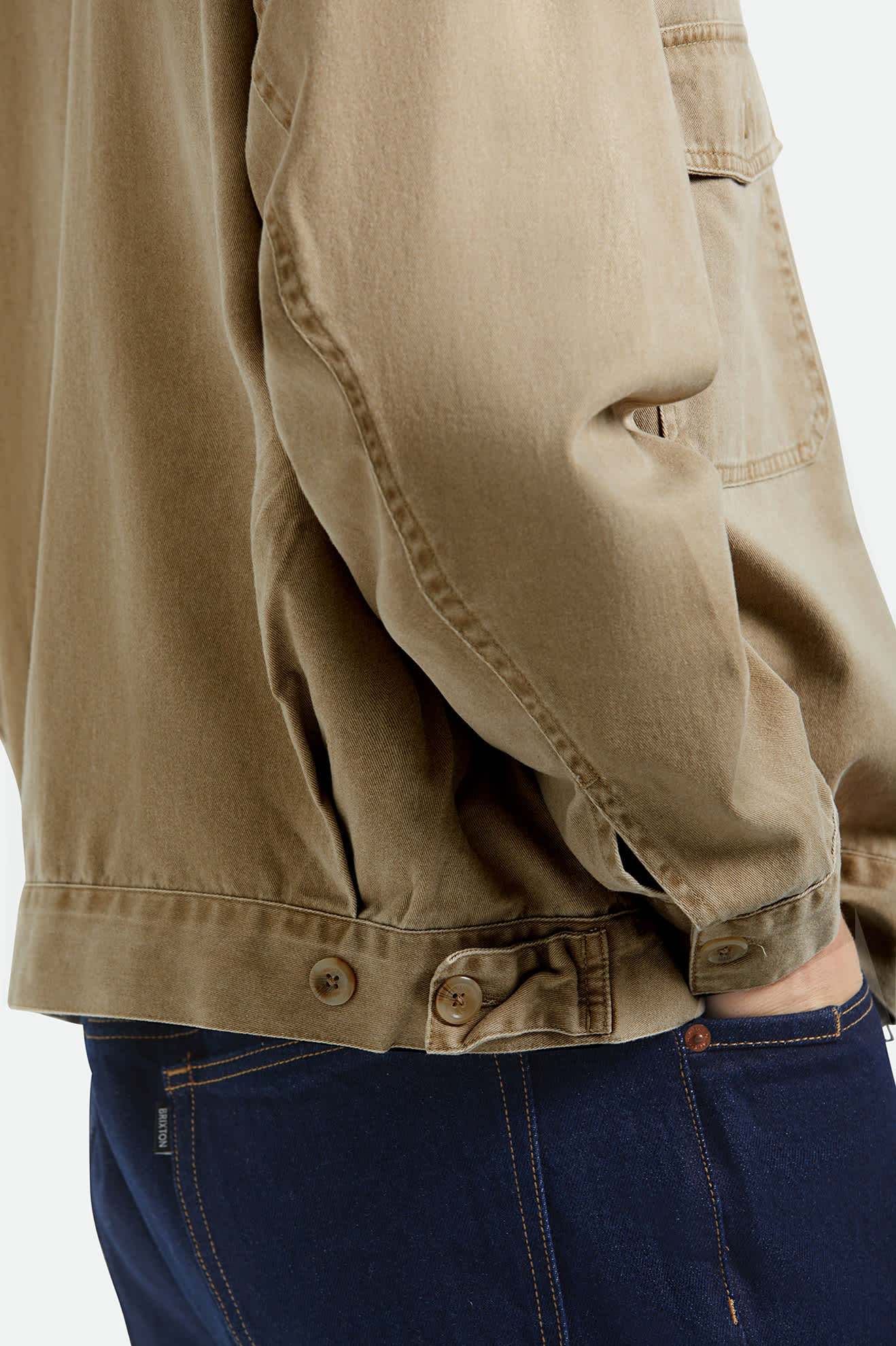 brixton-trademark-garage-jacke-washed-khaki image 4