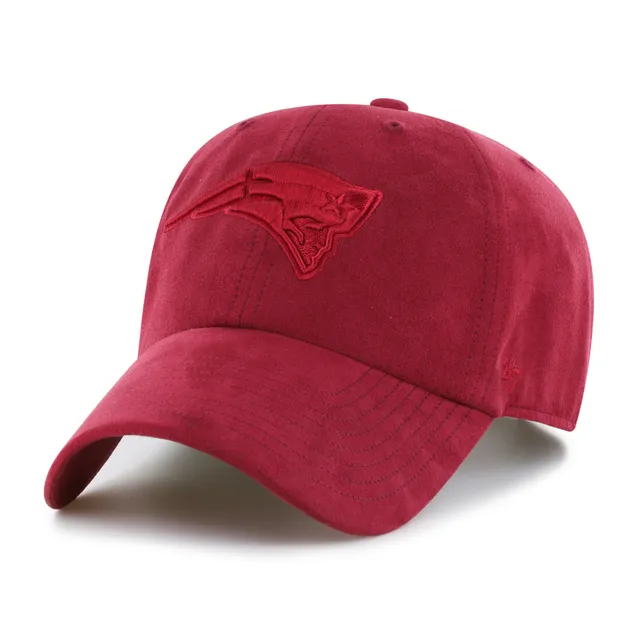 47-clean-up-new-england-patriots-ballpark-suede-cap-razor-red image 1