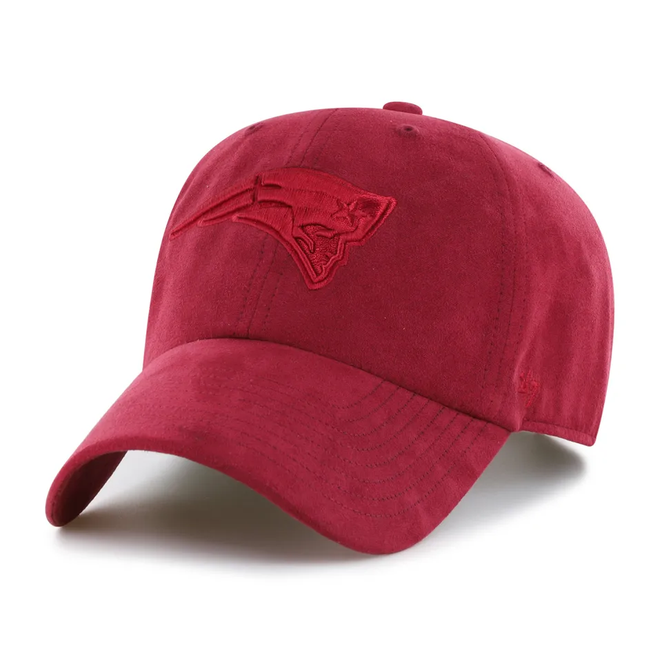 47-clean-up-new-england-patriots-ballpark-suede-cap-razor-red image 1