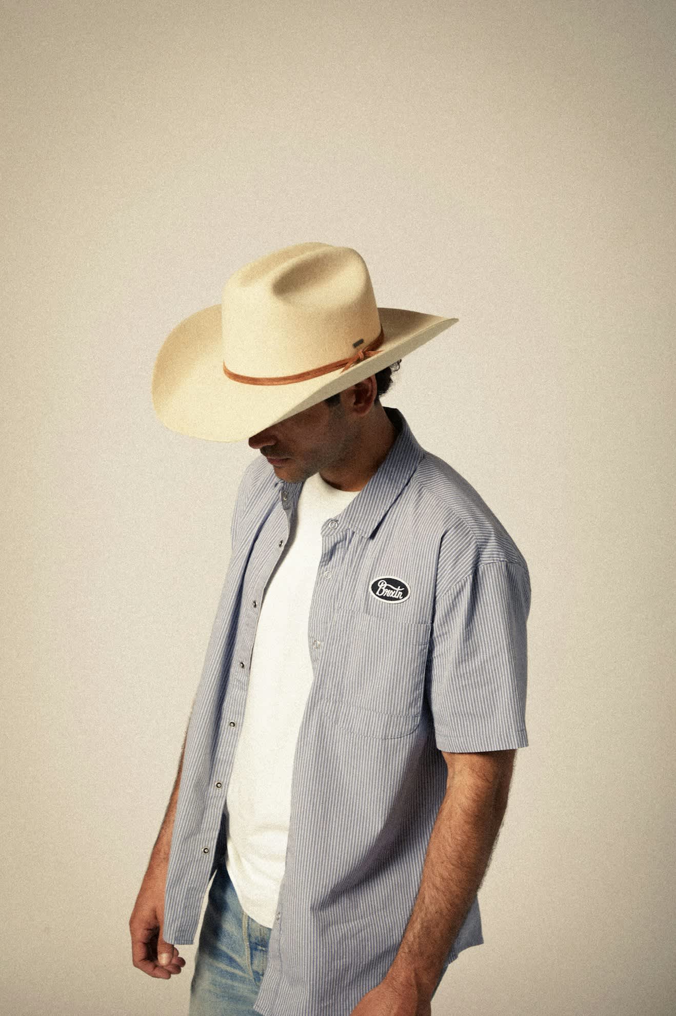 brixton-laredo-cowboyhut-bone-wollfilz-herren image 4