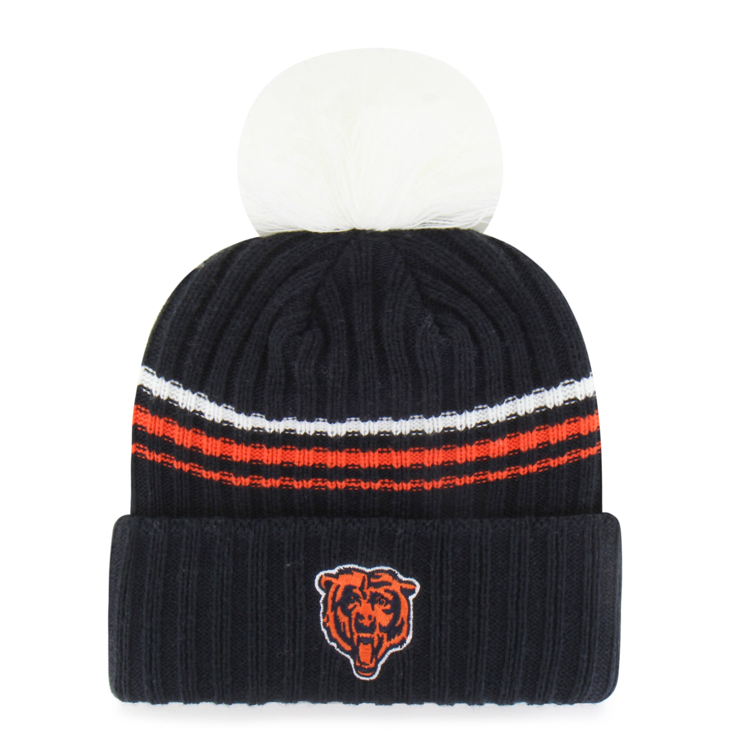 47-brand-chicago-bears-fuzzy-script-cuff-knit-beanie-damen-navy image 2