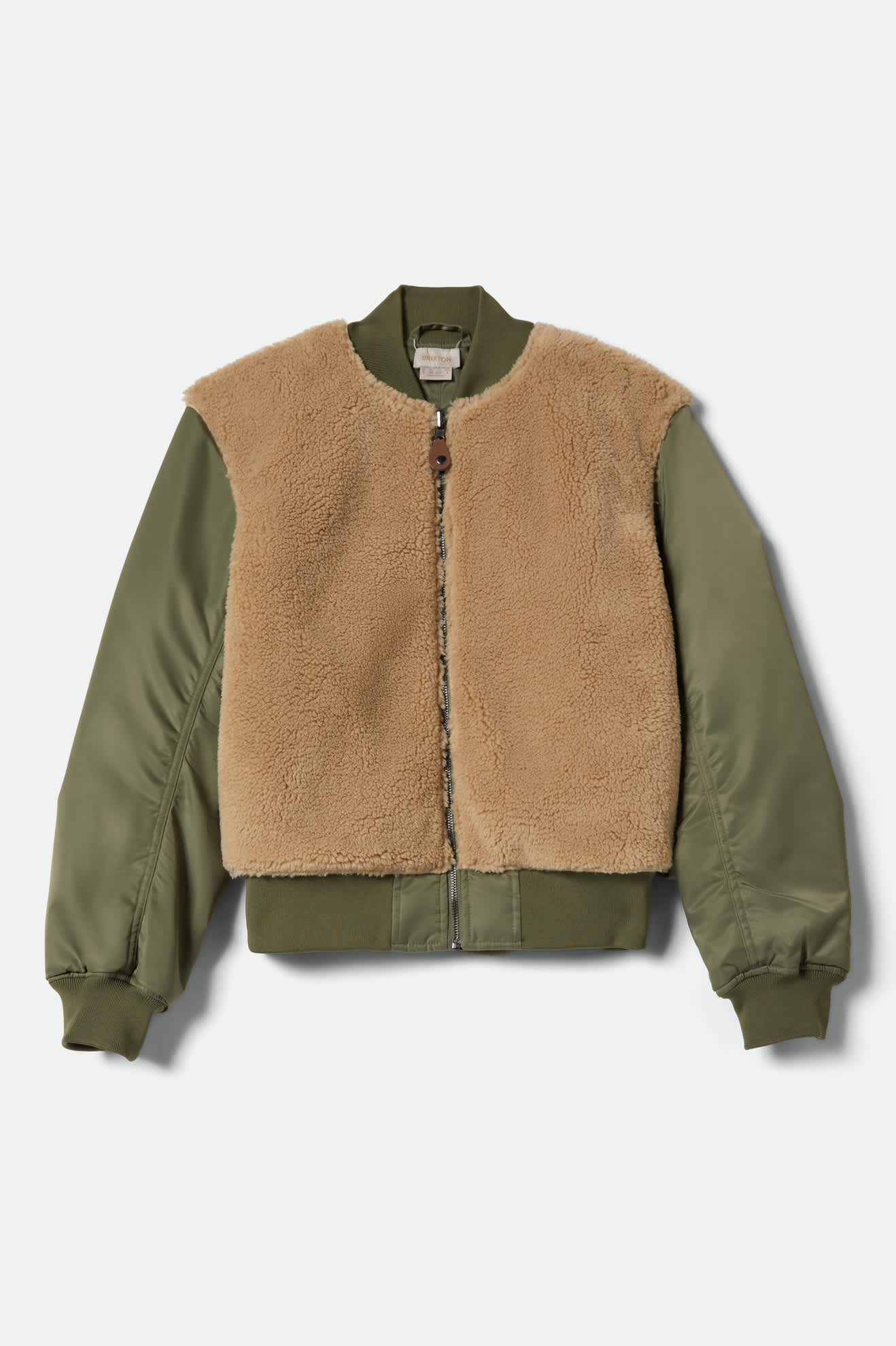 brixton-sherpa-surplus-bomberjacke-olive-surplus-damen image 2