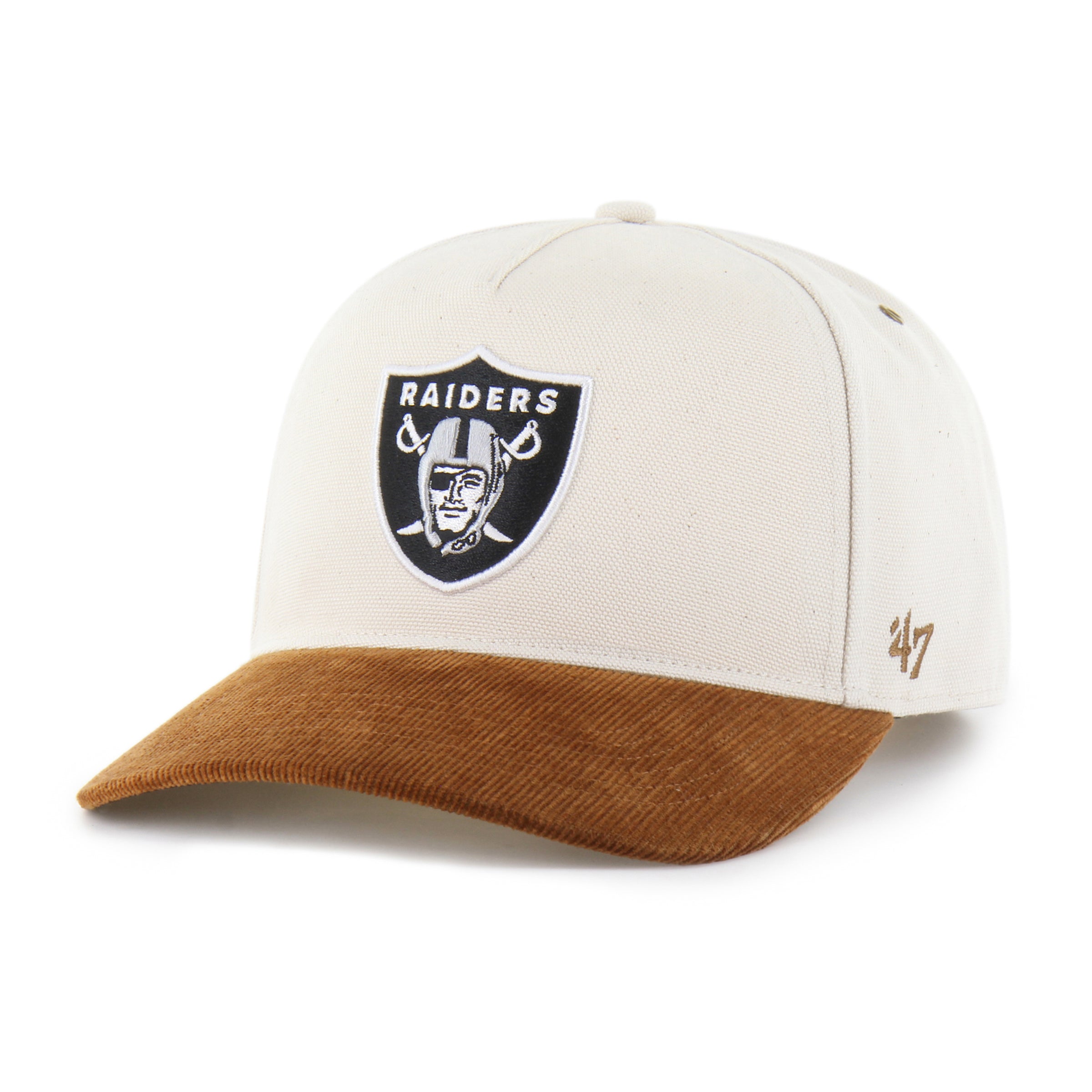 47-brand-hitch-rf-relaxed-fit-snapback-cap-raiders-natural image 1