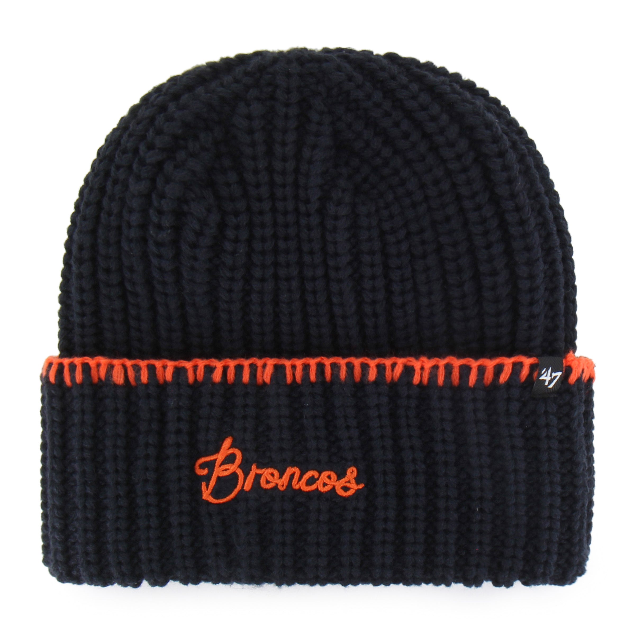 47-brand-cuff-knit-denver-broncos-beanie-navy-damen-acryl image 1